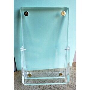 ULTRA PRO 1/2" Lucite 4-Screwdown UV SAFE SPORT CARD HOLDER BEVELED EDGE W/ BASE